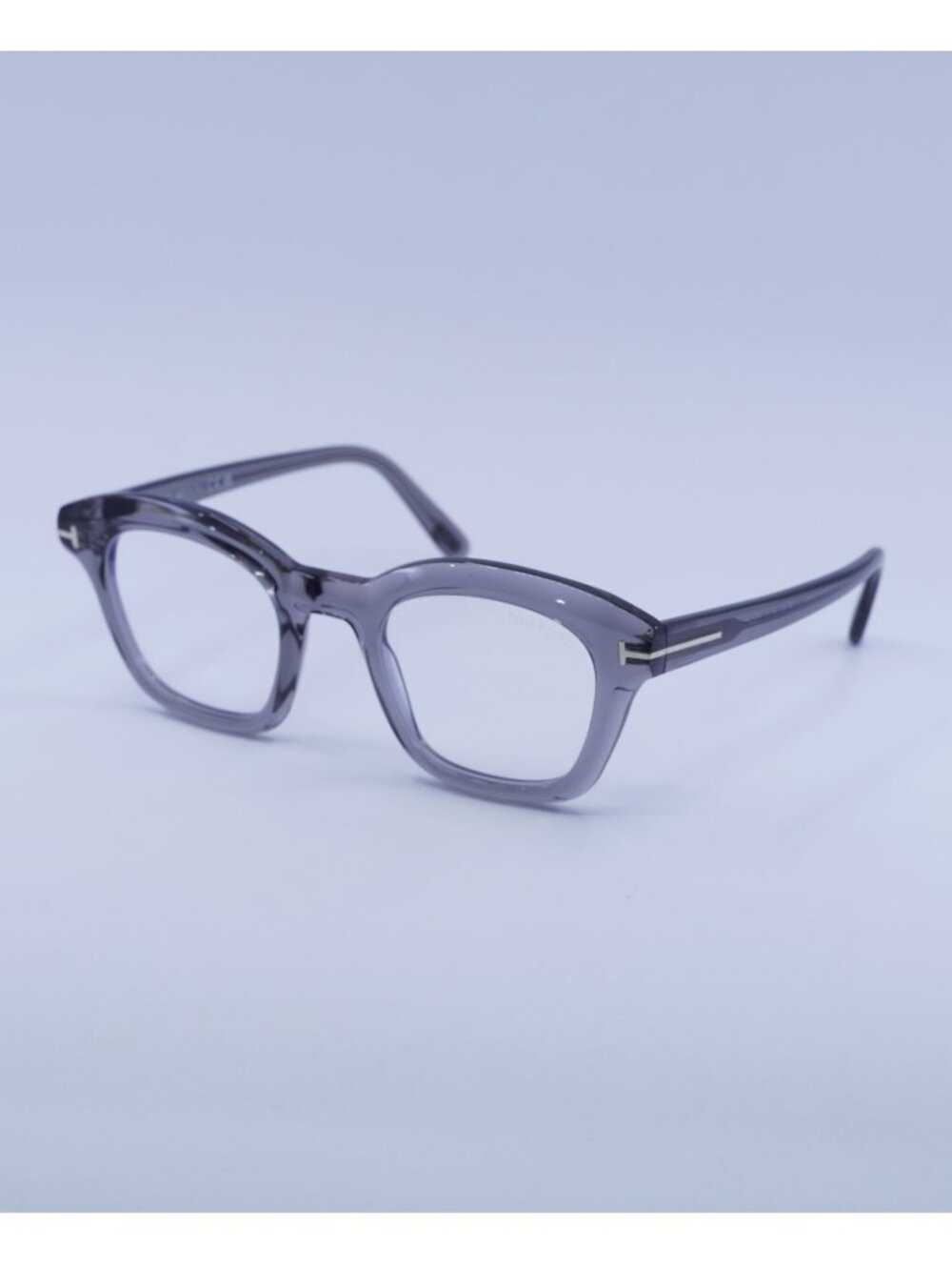 Tom Ford FT5961-B 020 Eyeglasses Grey 49mm Oval Frame, Blue Light Block